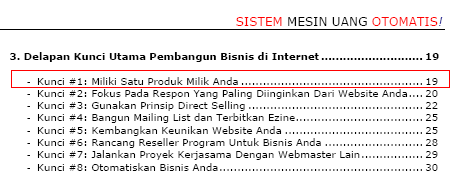 Daftar Isi Halaman 3 Formula Bisnis Internet
