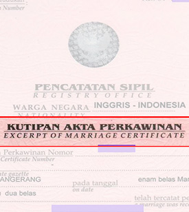 Akta pernikahan