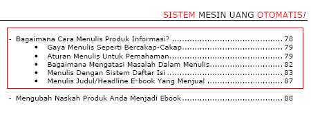Panduan Menulis dari Joko Susilo Isi Ebook Formula Bisnis