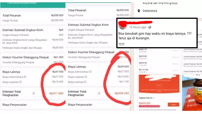 Kenaikan biaya layanan tokopedia dan Shopee 