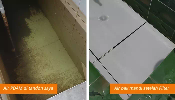 Mengatasi air pdam keruh dengan filter air