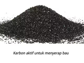 Karbon aktif isi tabung filter FRP