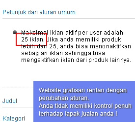 Jika anda melanggar peraturan tokobagus, maka account anda akan di hapus.