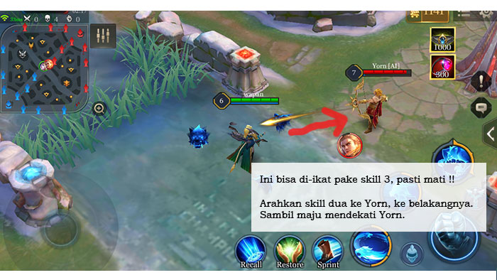 Cara pakai Arum lawan Archer, paling gampang Yorn