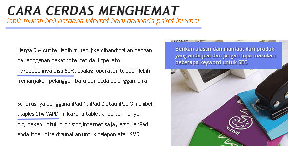 Contoh konten website yang baik dan seo friendly