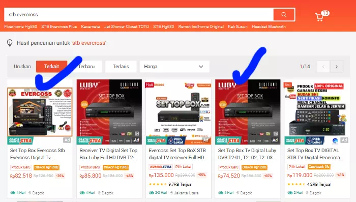 Contoh penipuan di Shopee