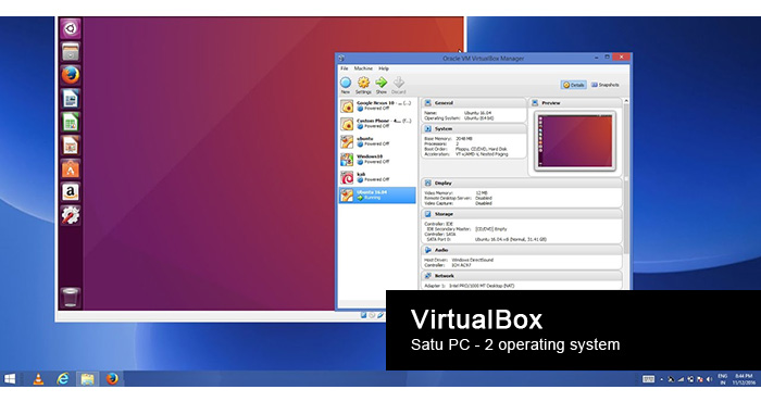 Program 1 komputer 2 windows dan Linux